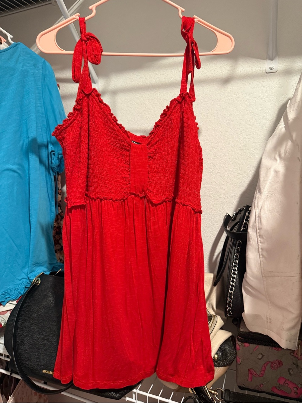 torrid Bright Red Smocked Ruffle Top